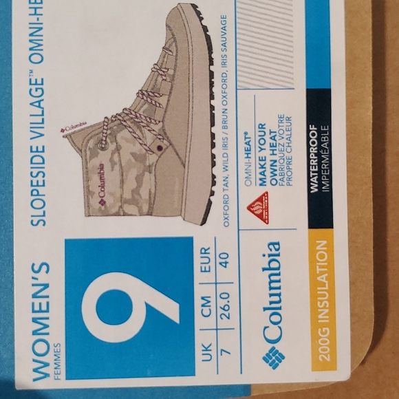Columbia Slopeside Village Omni Heat Mid Size 9 - Picture 6 of 6